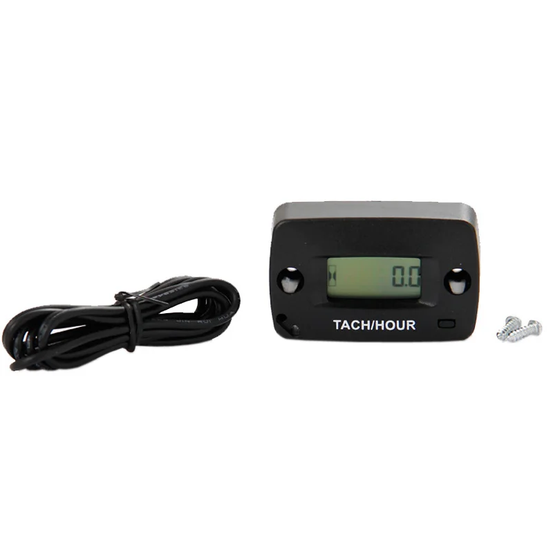 Ip68 цифровой индукционный Тахометр Tach Rpm счетчик часов для газомоторной косилки Atv мотоцикл снегоход гидроцикл Мотокросс питбайк