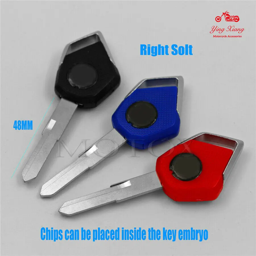 Right Slot Blank Blade Motorcycle Uncut Key Fit For Kawasaki
