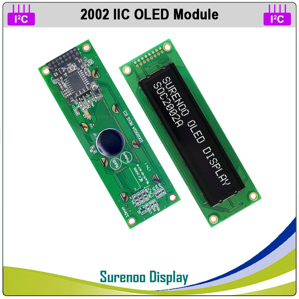 Оригинальный OLED дисплей 2002 параллельный совместимый 202 20*2 ЖК модуль LCM IIC I2C WS0010
