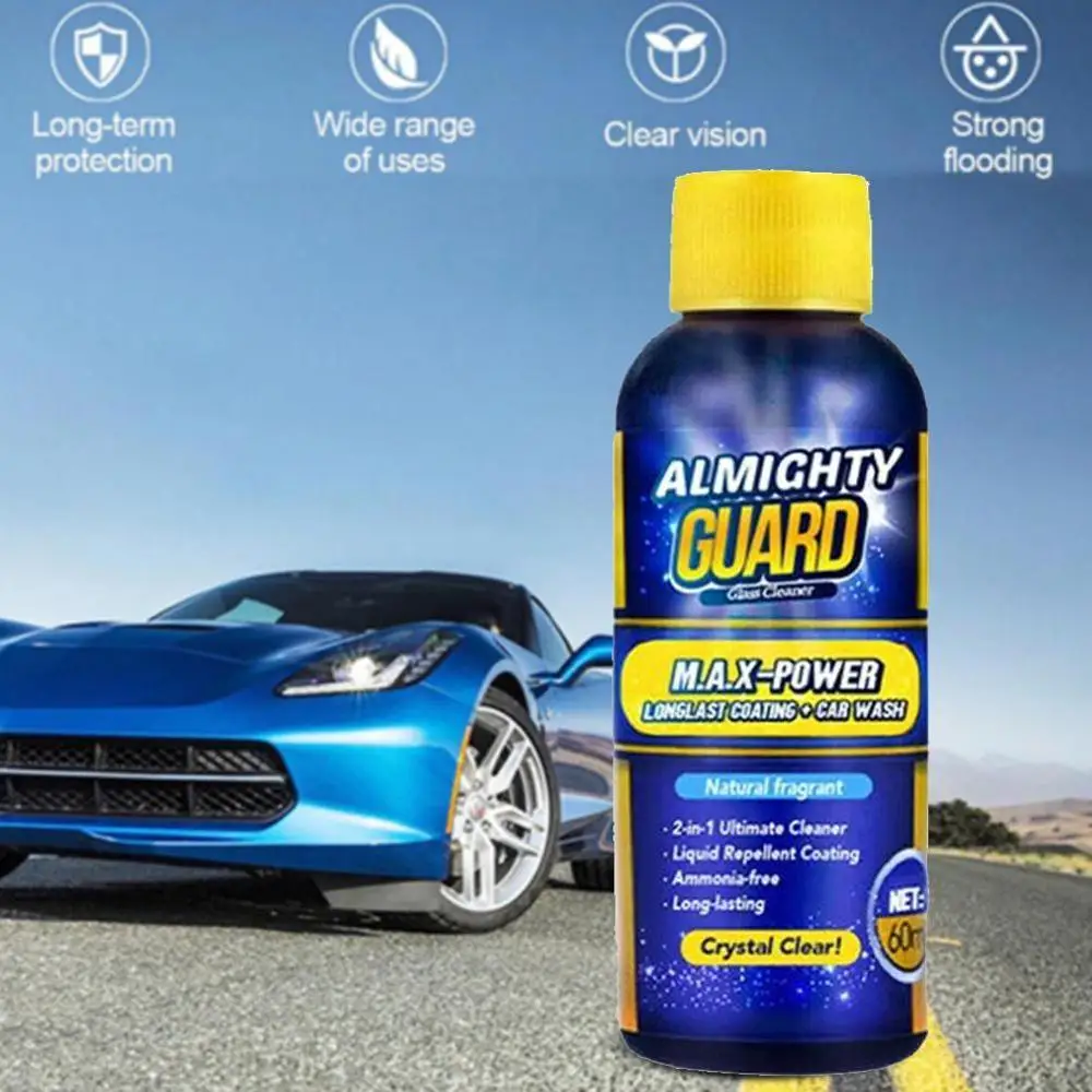

60ml Almighty Guard Glass Cleaner Multipurpose Glass Stain Remover For Car GlassCleaner Home Window Cleaning Maintenance