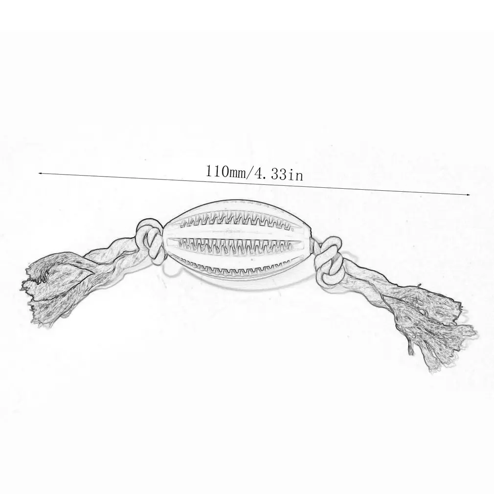Rugby-shaped dog molar toy With rope Dog Pet's Toy Teeth Growth Training Chewable Bite Pet's Care Products