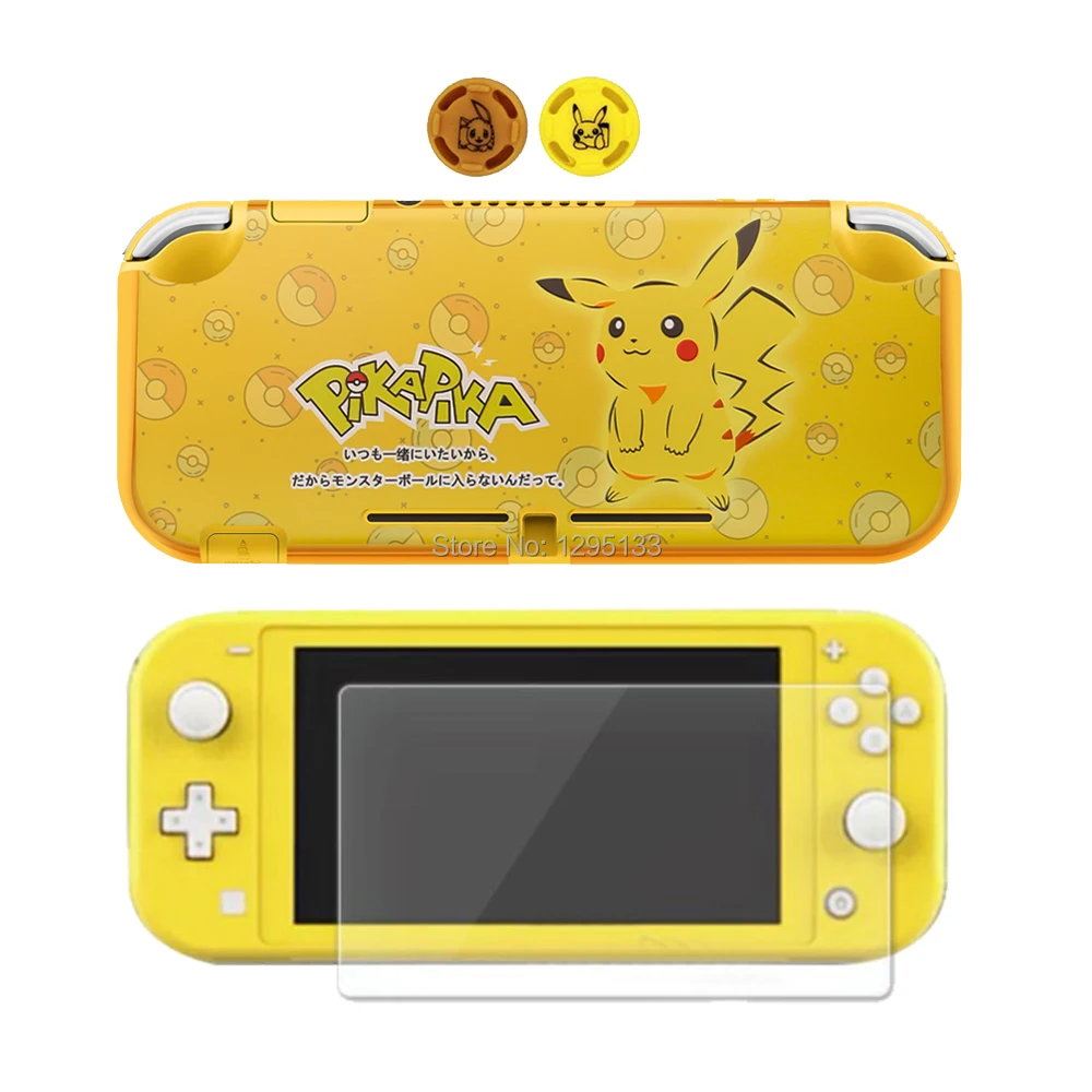 

3 in 1 for Nintend Switch Lite Hard Plastic Shell Case Skin Cover for Nintendo Switch Lite Protection and Decal Game Accessories