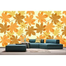 Индивидуальный размер ПВХ наклейки на окна статические цепляются теплый осенний кленовый лист дома стены окна кухни украшения 60 см x 100 см