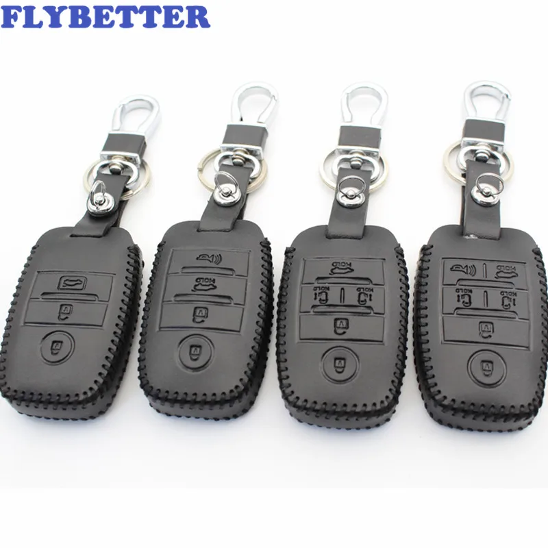 Смарт чехол FLYBETTER из натуральной кожи для Kia KX3/RIO/Ceed/Cerato/Optima/K5/Sportage/Sorento/Sedona/Grand/Carnival