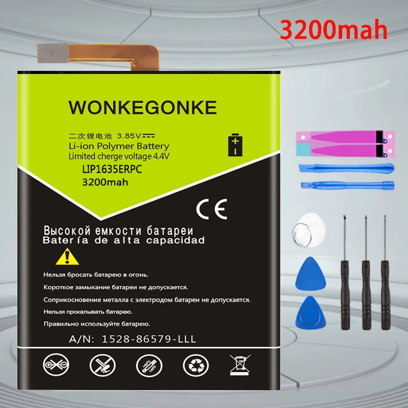 WONKEGONKE 3200mah LIP1635ERPCS XA 1 аккумулятор для sony Xperia XA1 G3125 G3123 G3112 G3121 G3116 | Мобильные