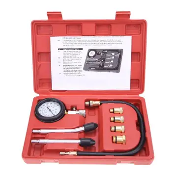 

Compression Tester Pressure Gauge Tester Kit Motor Auto Petrol Gas Engine Cylinder Car Motorcycle Pressure Gauge Diagnostic Tool