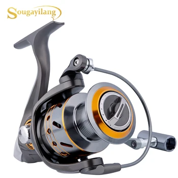 

Sougayilang Fishing Reel Spinning -12+1BB Ultralight Smooth Powerful Spinning Reels for Freshwater Saltwater Bass Carp Fishing