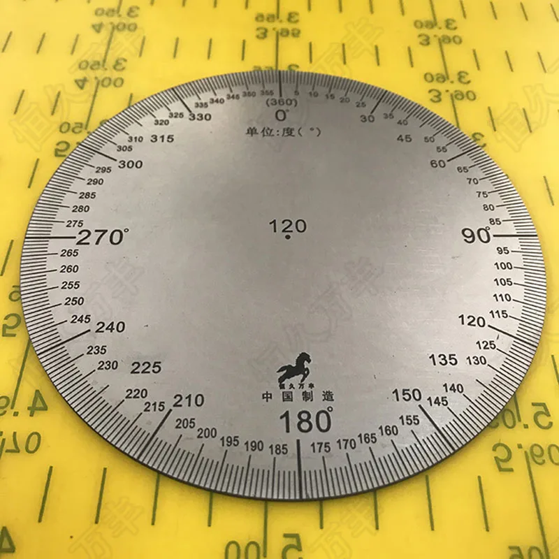 Dial no hole angle Dial Stainless steel round measuring dial 120x0x2 4