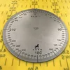 Dial no hole angle Dial Stainless steel round measuring dial 120x0x2 4