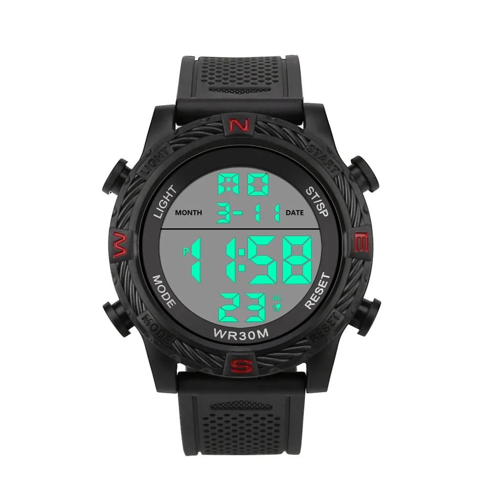 Роскошные Мужские аналоговые цифровые военные армейские спортивные светодиодный водонепроницаемые наручные часы новые мужские спортивные водонепроницаемые часы relogio masculino