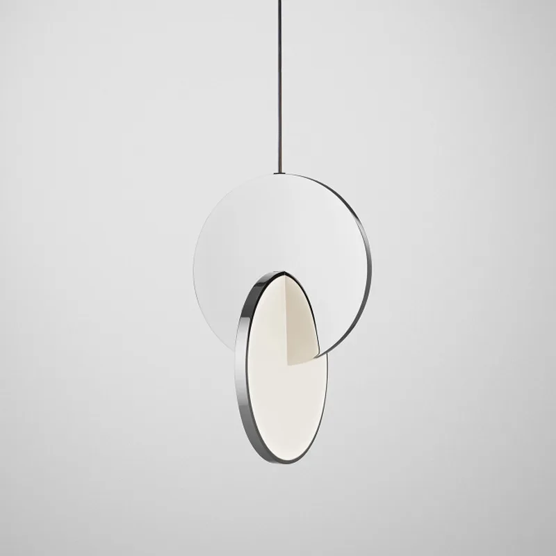 

Nordic restaurant droplight postmodern bar Danish style stair composite metal pendant lamp of bedroom the head of a bed