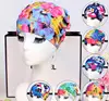 Women's Long Hair Swim Cap, Stretch Hat, Drape, Bathing, Swimming Cap, Stretch, Sports, Seaside Fold, Sexy Lady, Girls 5