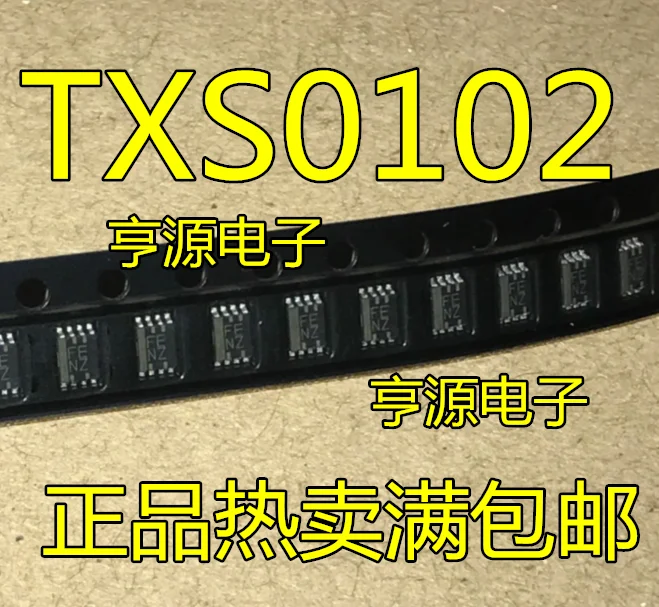 10 шт. импорт TXS0102DCUR TXS0102DCU Шелковый экран FENZ уровень напряжения VSSOP8