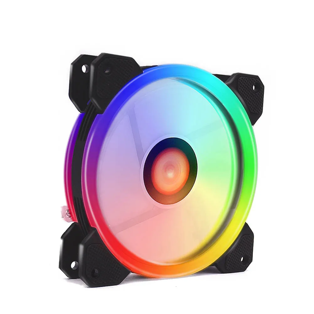 1Fan Only RGB PC вентилятор 12 В 6 Pin 12 см охлаждающий вентилятор с контроллером для компьютера бесшумный игровой чехол VH99 - Цвет лезвия: 1Fan Only