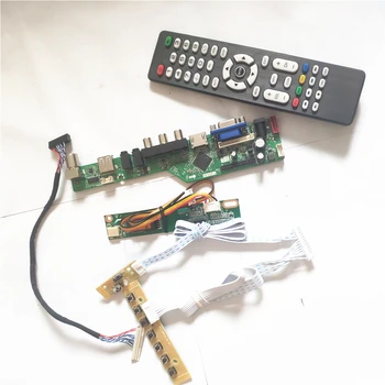 

For N121I3-L01/L02 T.V53 drive card board 1CCFL LVDS 20Pin HDMI VGA AV USB RF LCD display panel Inverter+Remote+keyboard DIY kit