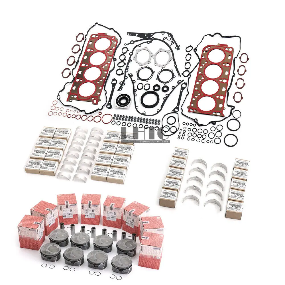 Kit Guarnizioni Pistoni Revisione Motore Per Porsche Cayenne Panamera S 4S Gts 4.8L V8