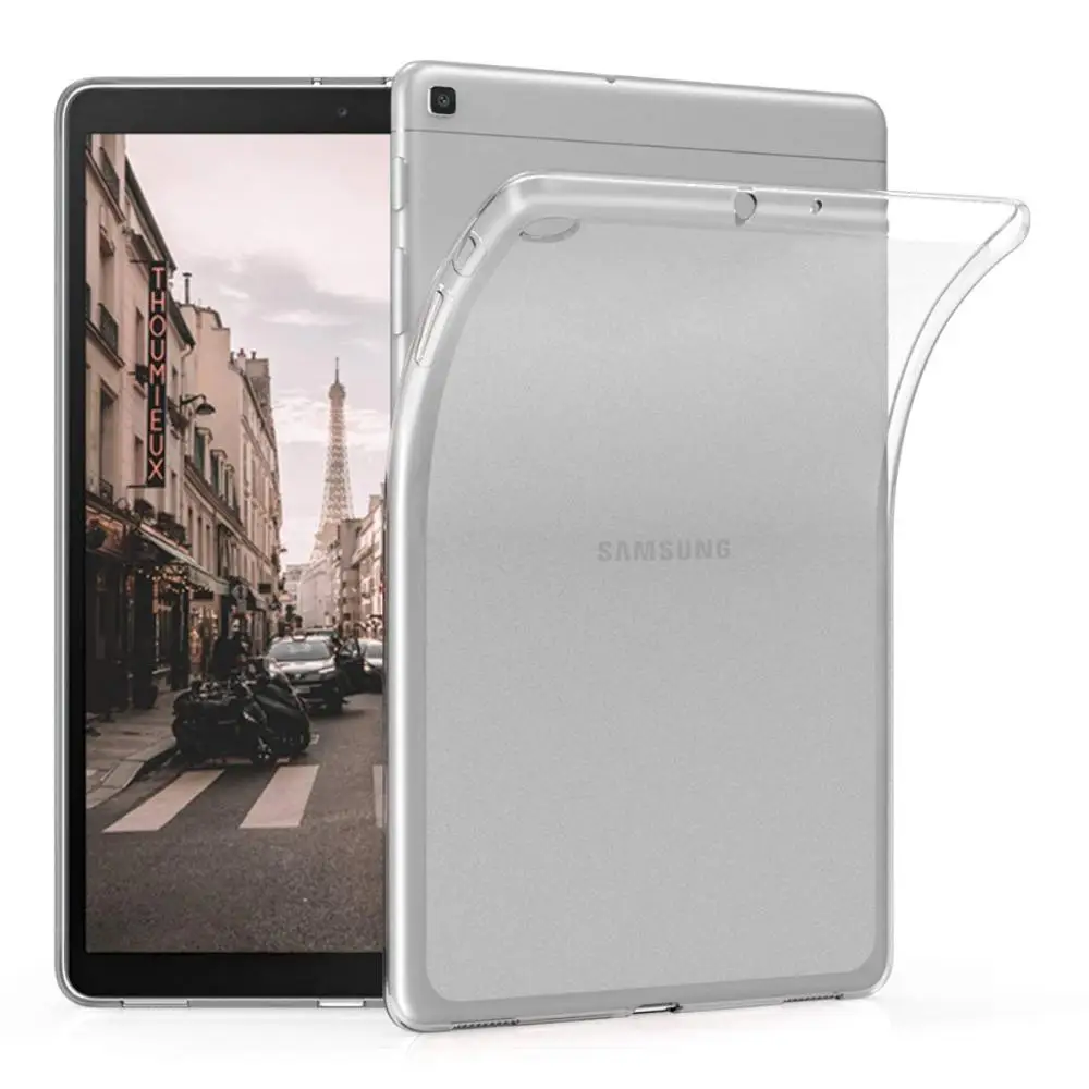 Чехол для Samsung Galaxy Tab A 10 1 2019 прозрачная тонкая резиновая задняя крышка из ТПУ SM T510