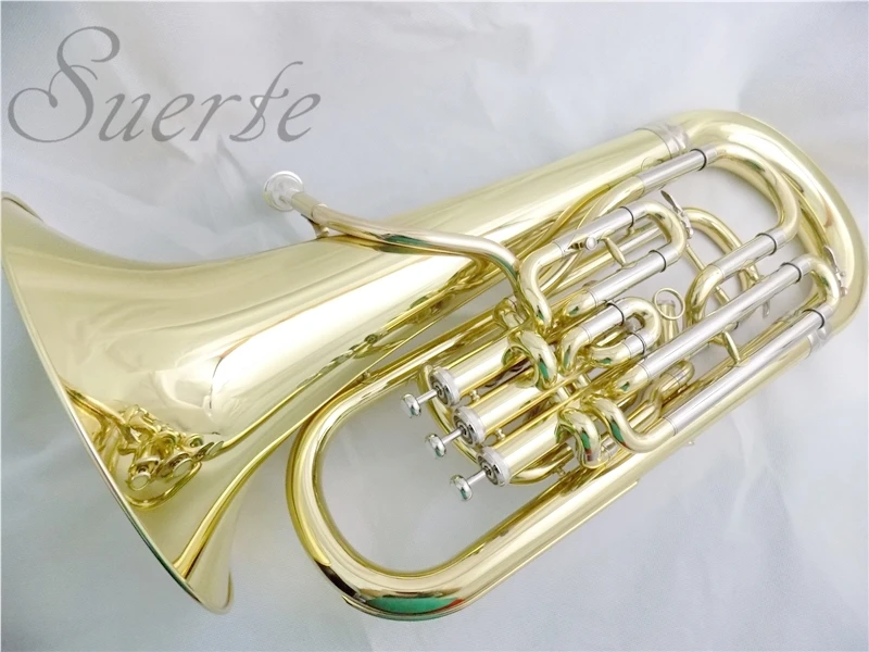 Bb euphonium 3+ 1 поршни компенсирующая система с ABS чехол для музыкальных инструментов Профессиональный euphonium horn