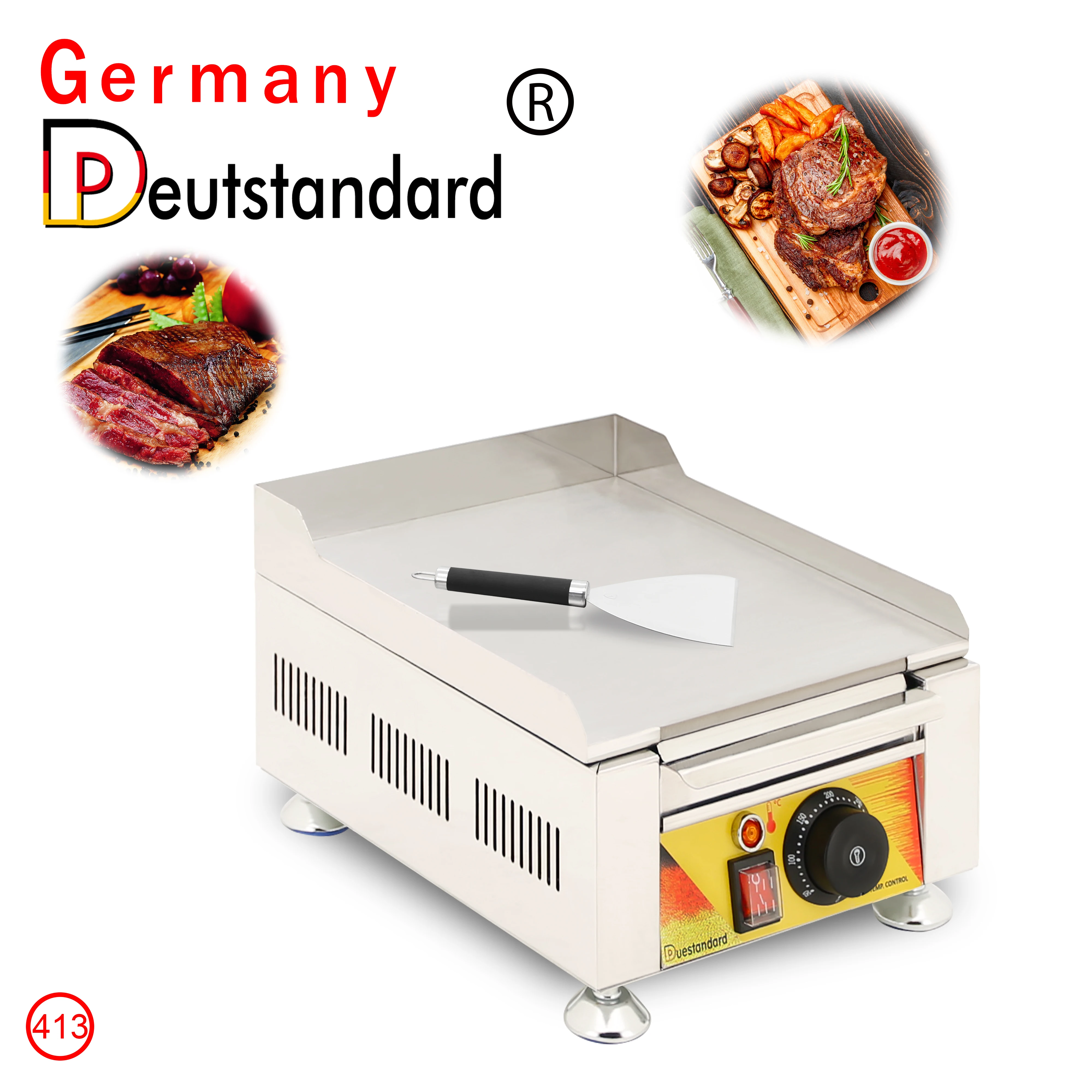 

New Product Electric Food Frucks Commercial Stainless Steel BBQ Grill Machine Panini Giddle And Teppanyaki Maker High Quality