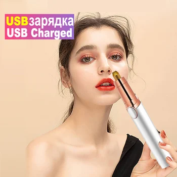

New Design Electric Eyebrow Trimmer Makeup Painless Eye Brow Epilator Mini Shaver Razors Portable Facial Hair Remover for Women