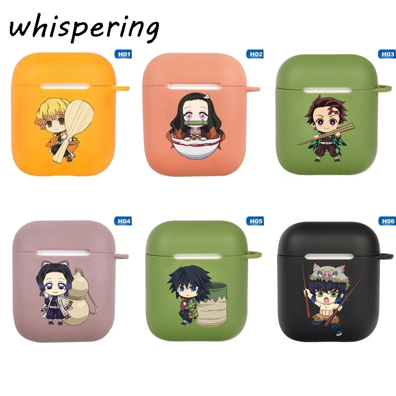 Чехол для наушников Demon Slayer: Kimetsu No Yaiba силиконовый чехол Apple Airpods | Электроника