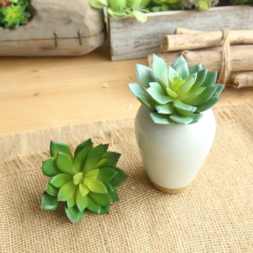 Искусственный суккуленты завод фальшивый кактус DIY Цветочные украшения для дома