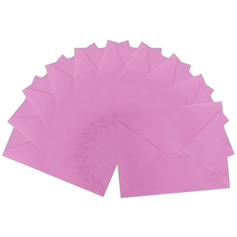 10 шт./лот Бэтмен мультяшная Вечеринка Бумажные Пригласительные открытки на день рождения детский праздничный костюм украшения детский душ сувениры для гостей праздника - Цвет: Pink Envelope