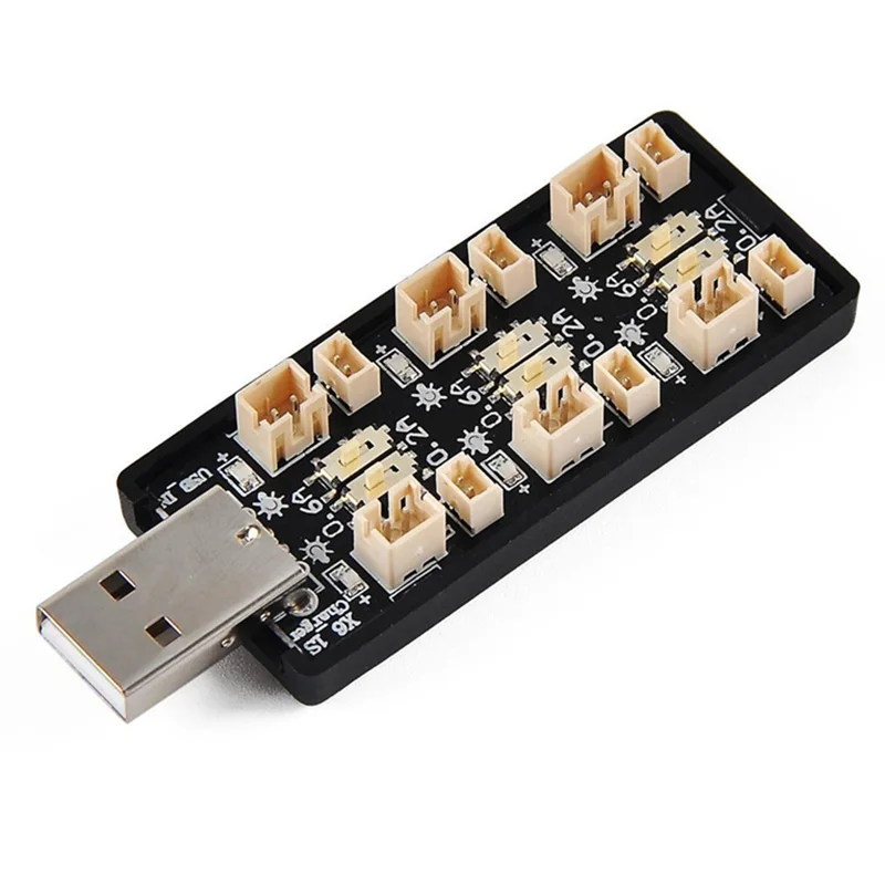 

6CH USB 3.8V 1S LiPo Battery Charger Charging Board RC Accessory with USB Interface 4.35V USB Battery Charger RC Part for Helico