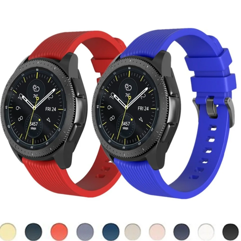 Шестерни S3 ремешок для samsung Galaxy часы активное 2/46 мм 42 мм длина браслета huawei Watch gt amazfit bip ремешок 20 мм/22 мм/ремешок для наручных часов