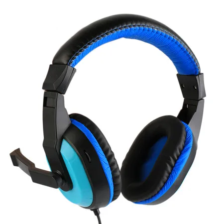 3,5 мм Регулируемые Игровые наушники стерео типа с шумоподавлением компьютера ПК гарнитура геймера с микрофонами дропшиппинг - Цвет: Синий