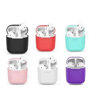 

Silicone Case For Apple Airpods 1/2 Cover Earphone Protective case Protective Earphone Case Protective For Apple Airpods 2 Cover