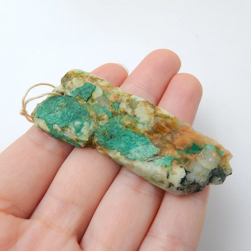 Натуральный камень Drusy ожерелье с подвеской из хризоколлы кулон 63x25x7 мм 19,9 г модные ювелирные изделия Передняя просверленная Подвеска Аксессуары