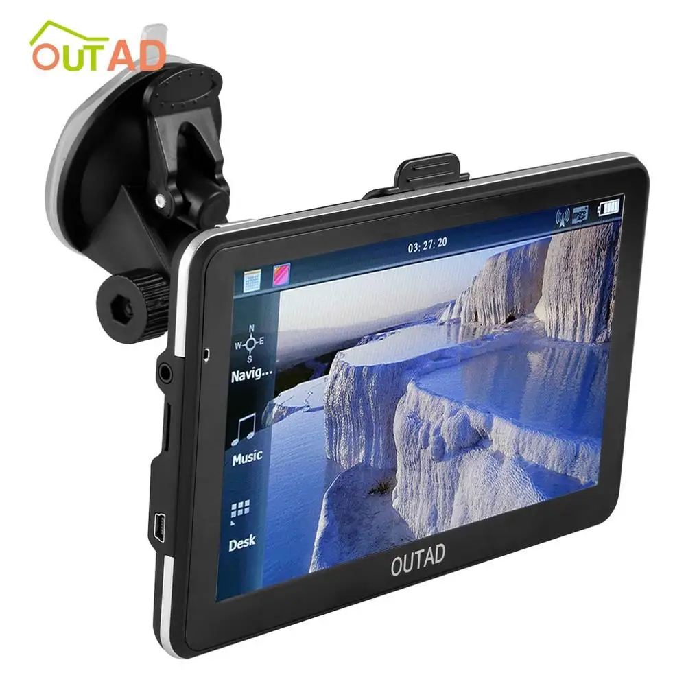 

OUTAD Durable 8GB Memory Card High-accuracy Touch-screen High-sensitivity Receiver Module 7" LCD Display GPS Navigation