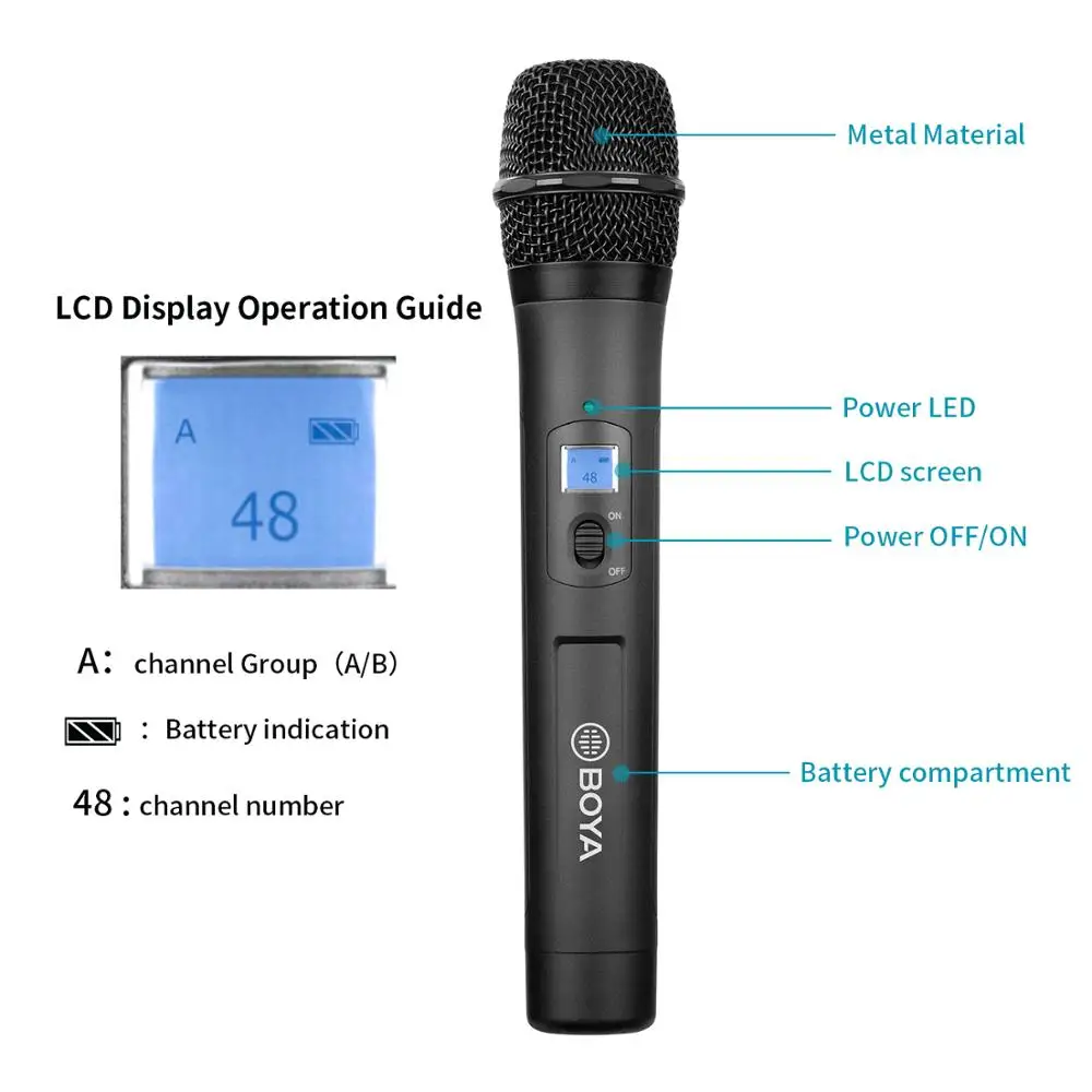 BOYA BY-WHM8 Pro K3 Wireless Handheld Microphone
