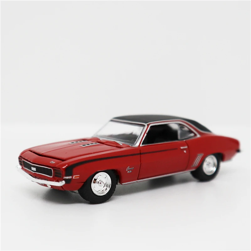 Greenlight 1: 64 Chevrolet Camaro 1969 красный/черный литье под давлением модель автомобиля без коробки