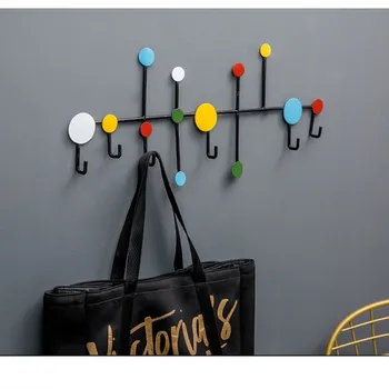 

Bathroom robe hooks clothes hooks Living Rome hardware accessories kitchen hangers Colorful Iron Material