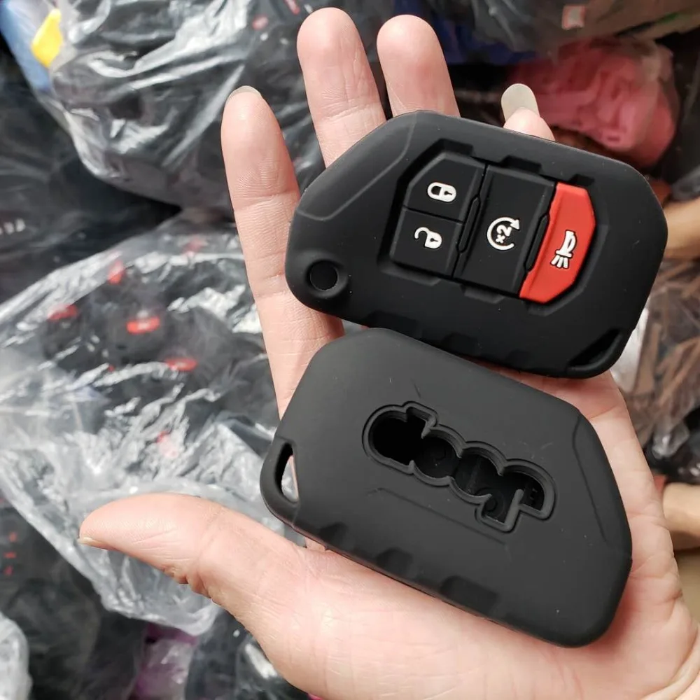 Ключ чехол брелока Дистанционного Управления Кепки принципиально для Jeep Wrangler JL