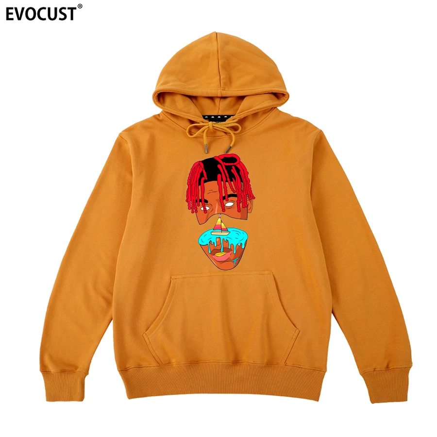 Playboi Carti Винтаж крутой Графический Harajuku для мужчин толстовки Кофты женщин унисекс чёсаный хлопок - Цвет: Caramel yellow