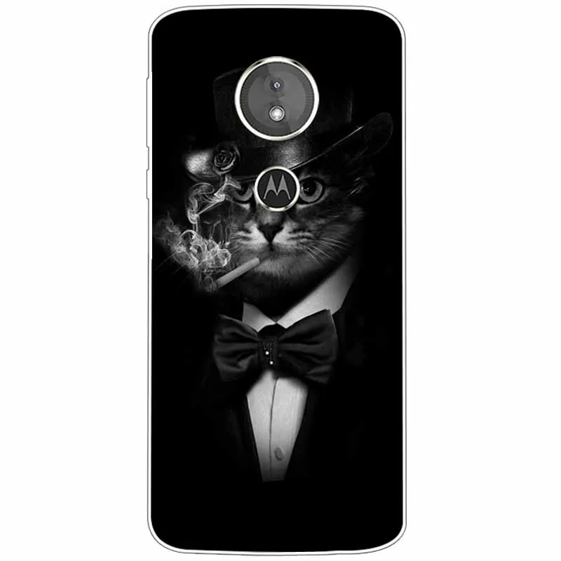 Animal Design TPU Soft Silicone Clear Case for Motorola Moto G6 Series