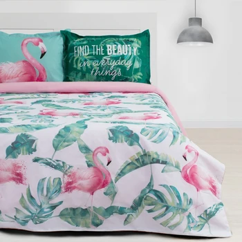 

Bed linen "Ethel" 2 joint ventures Flamingo 175x215 cm, 200x220 cm, 50x70 + 3 cm - 2 pieces