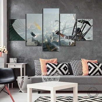 

Pubg Parachute HD FPS Game Poster Decoration Wall Painting of Bedroom Living Room