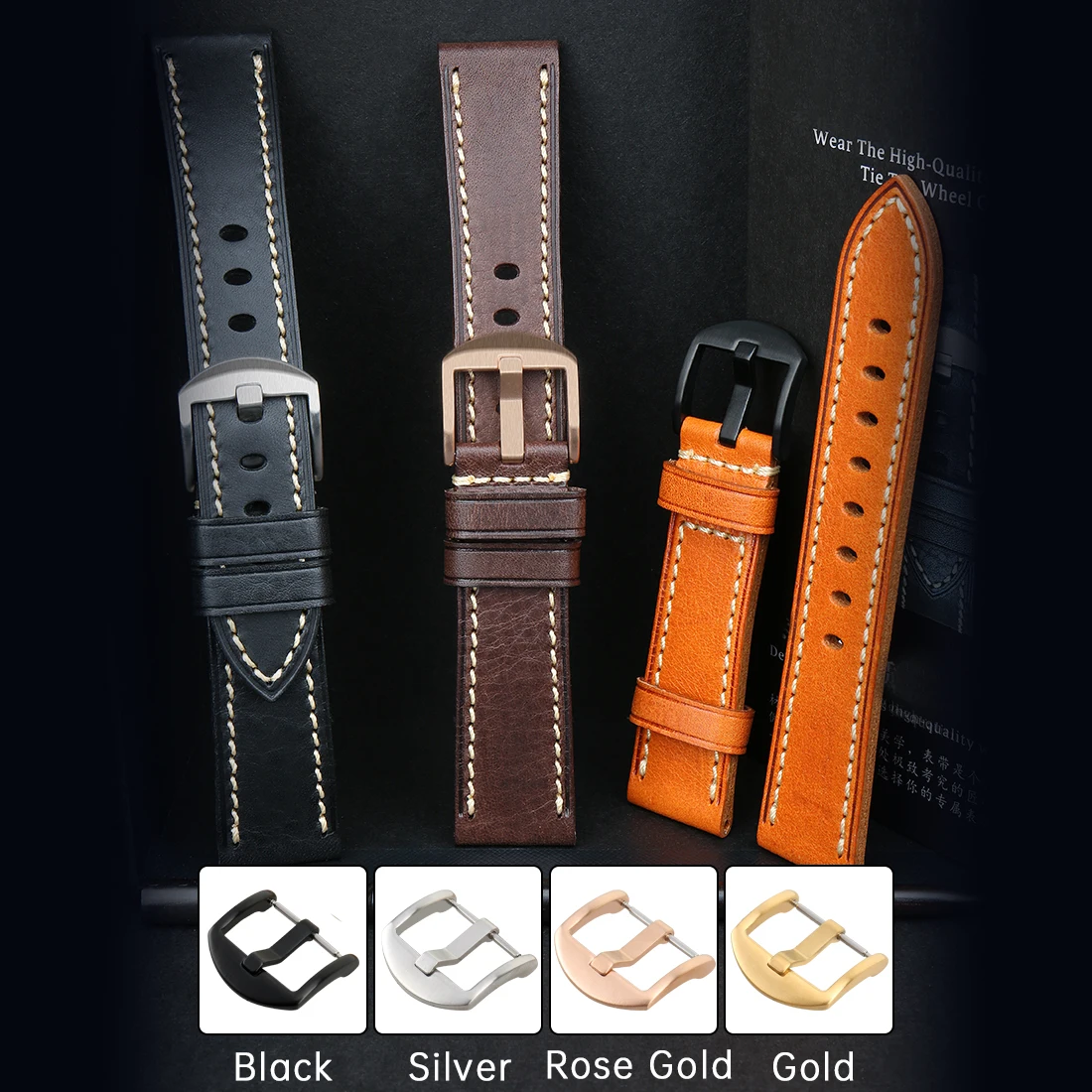 MAIKES Watch Strap - Premium Handmade Genuine Leather Watchbands