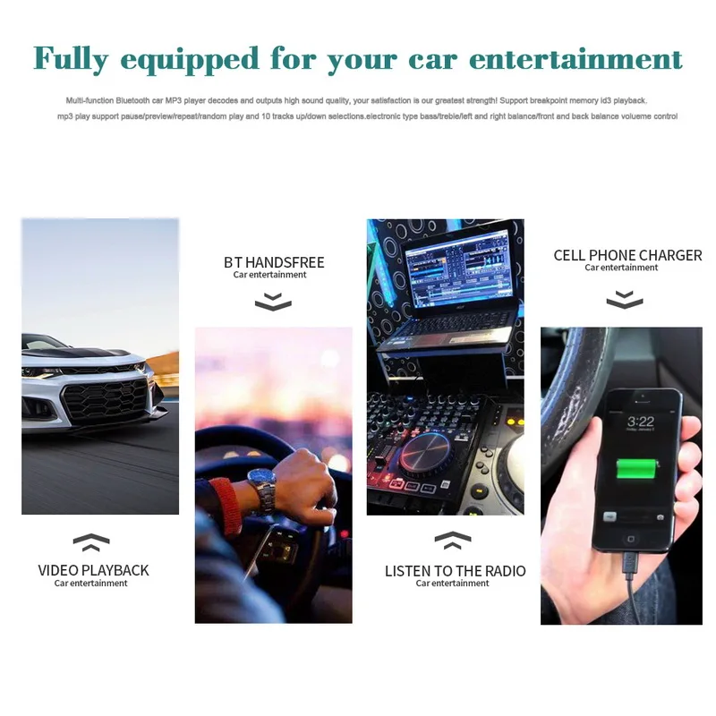 BT Bluetooth FM AUX в USB SD карта CD DVD MP3 плеер аудио музыка с пультом дистанционного управления 1 DIN съемная панель автомобиля Радио стерео