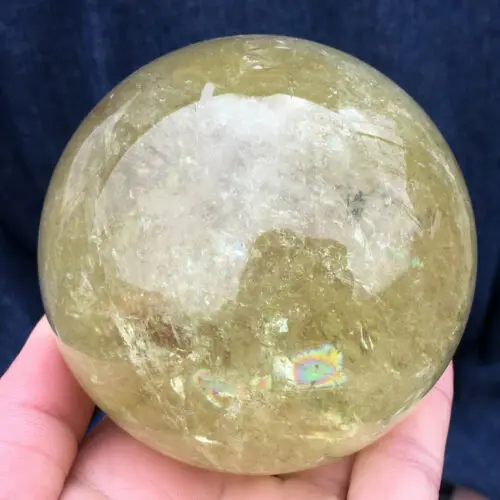 1.69LB натуральный цитриновый кристалл СФЕРА ХРУСТАЛЬНЫЙ ШАР 81 мм