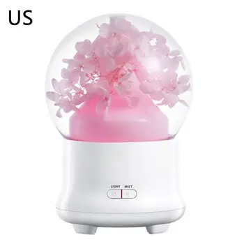 

7 Color Changing Light Flower Essential Oil Mini Aroma Diffuser Humidifier Purifier Aromatherapy 100ml