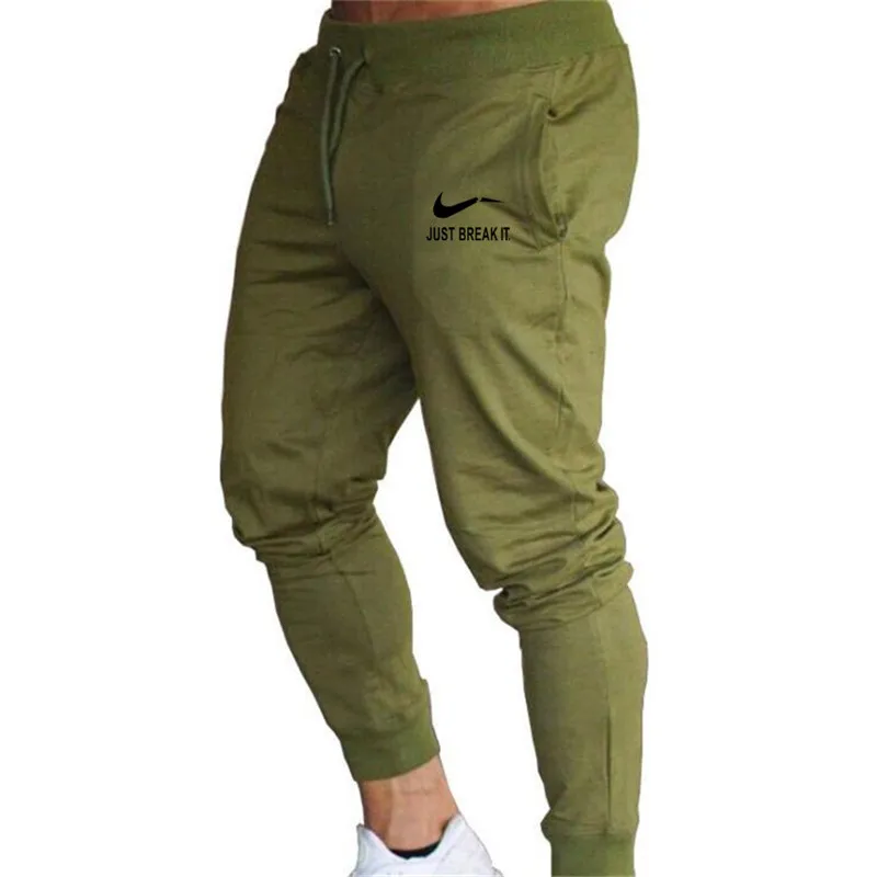 Мужские повседневные штаны с принтом тонкие мужские брюки для бега мужские спортивные штаны хлопковые мягкие бодибилдинг тренажерный зал обтягивающие брюки для бега - Цвет: 6