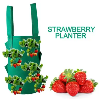 

Potato Strawberry Planter Bags For Growing Potatoes Outdoor Vertical Garden Hanging Open Vegetable Planting Grow Bag