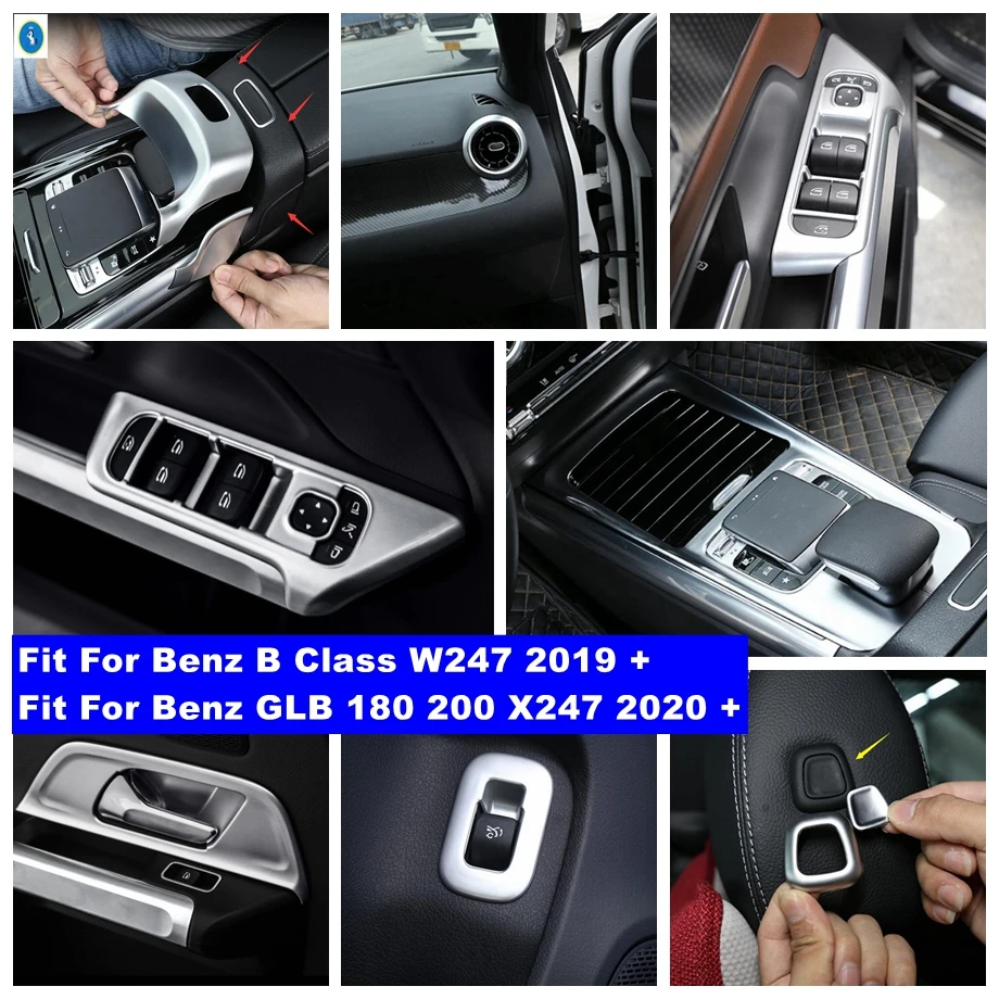 

Gear Panel Air AC Cover Trim For Benz B Class W247 2019 - 2022 / GLB 180 200 X247 2020 - 2023 Accessories Interior Refit Matte