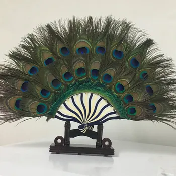 

Peacock feather fan study teahouse living room home decoration wedding photography props feather fan 30*50cm