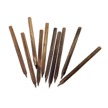 

40 Pcs/lot Cute Round&Square Handmade Wooden Environmental DIY Multifunction Ballpoint Pen Ballpen Free Shipping